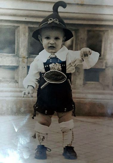 Roberto Mei ainda pequeno